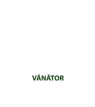 fii calm, sunt vânător model negru pe tricou