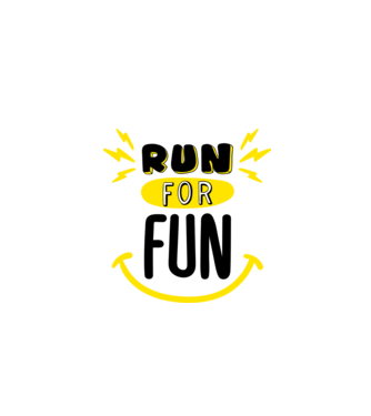Run for fun model roșu pe tricou