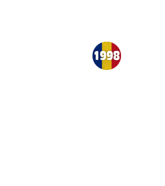 Made in 1998 model turcoaz pe tricou