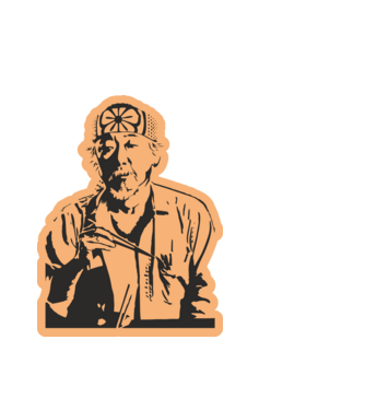 Mister miyagi cobra kai model alb pe tricou