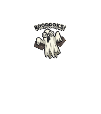 Spooky booookworm model verde neon pe tricou