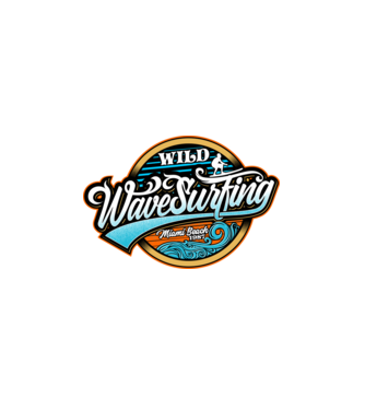 WaveSurfing model alb pe tricou