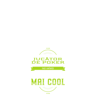 Sunt jucător de poker, la fel ca toți ceilalți, dar mult mai cool model negru pe tricou