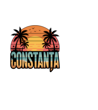Constanța model negru pe tricou