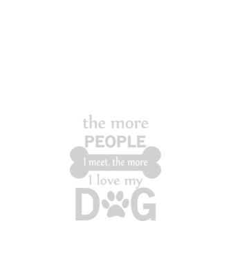 The more people i meet model negru pe tricou