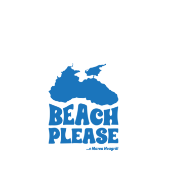 Beach please, e Marea Neagră! model alb pe tricou