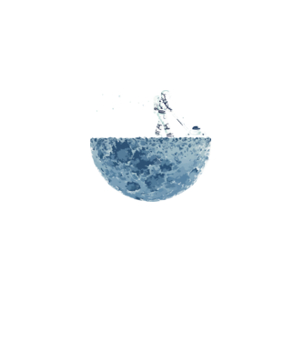 Funny astrounaut model negru pe tricou