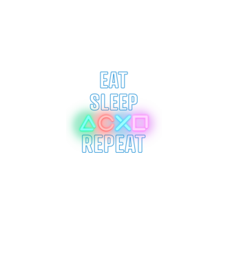 Eat sleep PS model  pe tricou