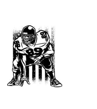 PLAYER model alb pe tricou