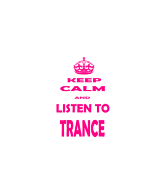 Keep Calm and Listen To Trance model negru pe tricou