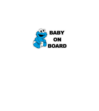 Baby Monster model alb pe tricou