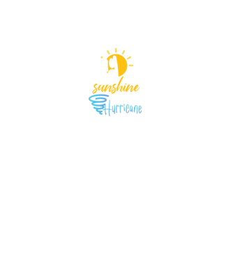 May Girls are Sunshine mixed with a little Hurricane model negru pe tricou