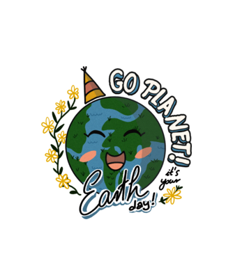 Go planet model alb pe tricou