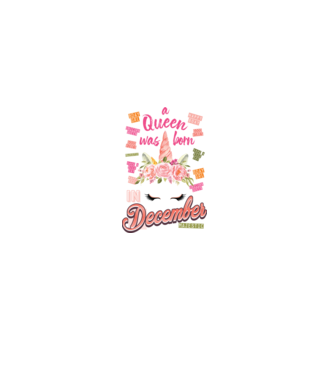 A queen was born in DECEMBER model alb pe tricou