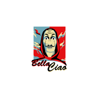 obey bella ciao model alb pe tricou