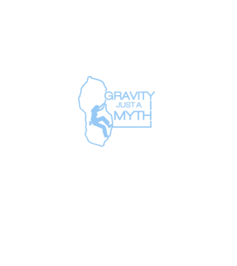 Gravity just a myth model negru pe tricou