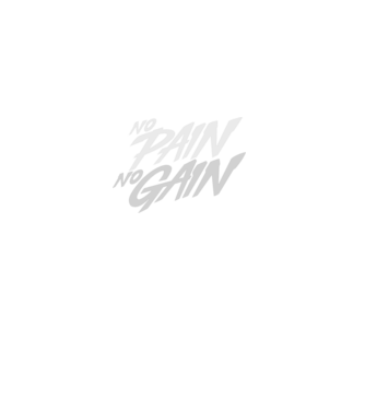 No Pain No Gain typography model negru pe tricou