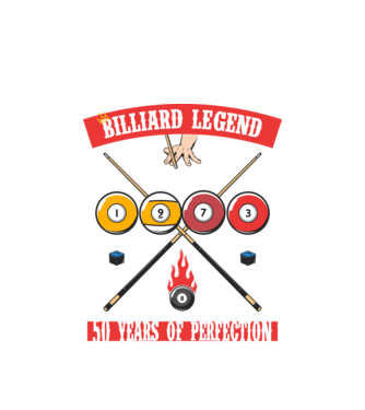 Billiard legend born in 1973 model alb pe tricou