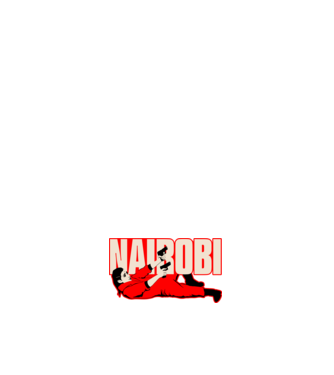 nairobi la casa de papel model alb pe tricou