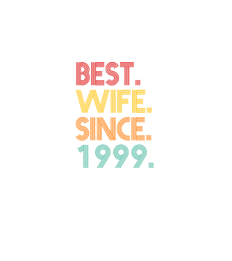 best wife since 1999 retro model negru pe tricou