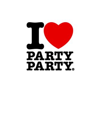 I love party party model galben neon pe tricou