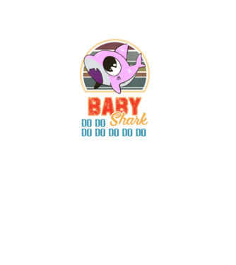 BabyGIRL shark model negru pe tricou
