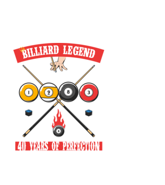 Billiard legend born in 1983 model alb pe tricou