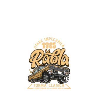Rablă 1965 model negru pe tricou
