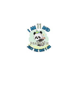 PANDASTIC 11 model alb pe tricou