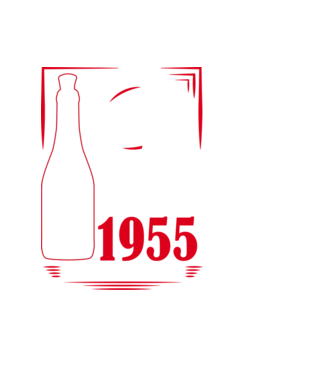 Un Vin Bun 1955 - Negru model negru pe tricou