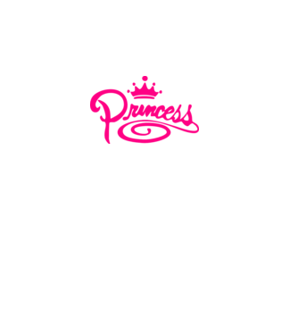 Princess model roz deschis pe tricou
