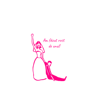 Am făcut rost de unul model alb pe tricou