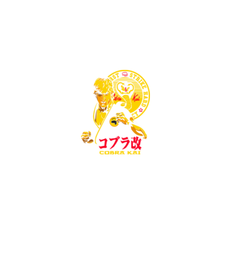 cobra kai poster model negru pe tricou