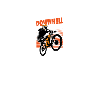 TR Downhill model negru pe tricou