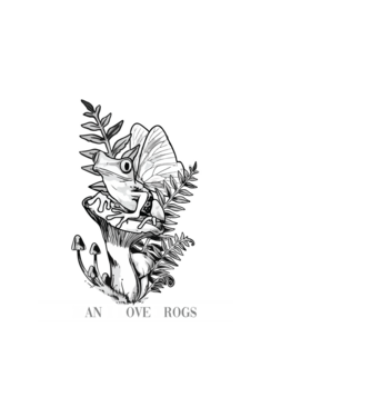 MILF man i love frogs model negru pe tricou