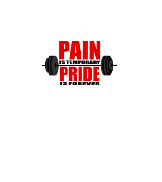 Pain is temporary model roz pe tricou