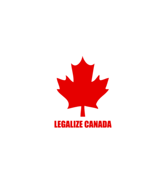 Legalize Canada model alb pe tricou