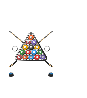 IT WORKED IN MY HEAD Biliard model alb pe tricou