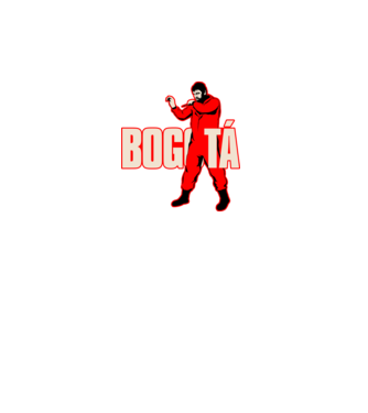bogota la casa de papel model turcoaz pe tricou