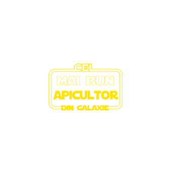 Cel mai bun apicultor din galaxie model negru pe tricou