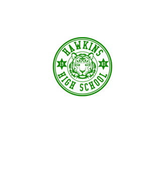 hawkins high school model alb pe tricou