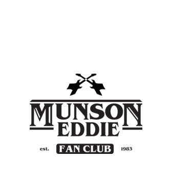 eddie munson fan club model alb pe tricou