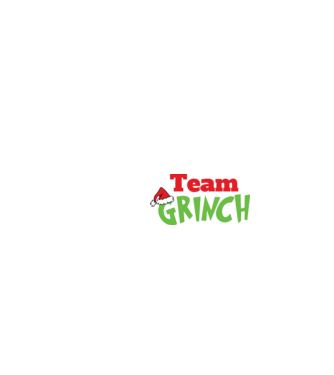 Team Grinch model negru pe tricou