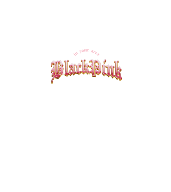 BLACPINK in your area model negru pe tricou