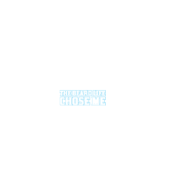 'I didn''t choose the beard life' model negru pe tricou