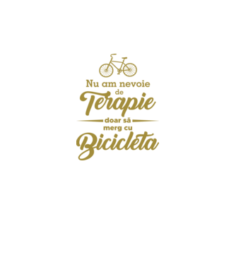 nu am nevoie de terapie, doar să merg cu bicicleta model alb pe tricou