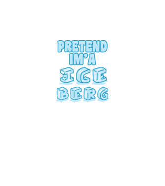 Iceberg carnaval model alb pe tricou