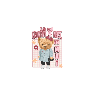 Teddy cele cool girl MAI model alb pe tricou