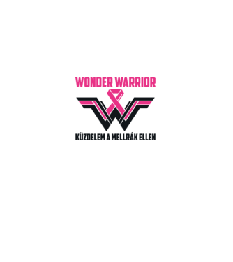 WONDER WARRIOR model alb pe tricou