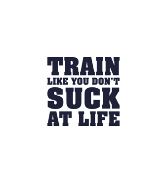 Train like you dont suck at life model gri pe tricou